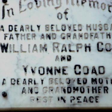 COAD William Ralph &amp; Yvonne