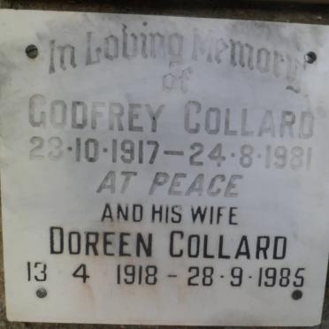 COLLARD Godfrey 1917-1981 &amp; Doreen 1918-1985