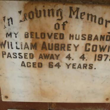 COWIE William Aubrey -1973