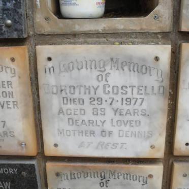 COSTELLO Dorothy -1977