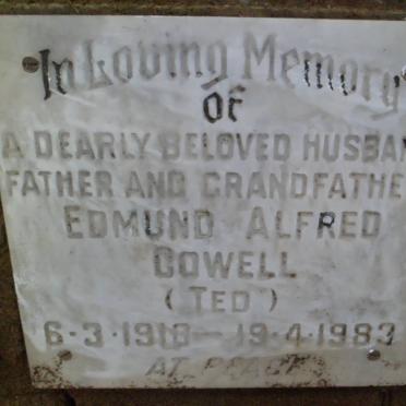 COWELL Edmund Alfred 1910-1983