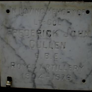 CULLEN Frederick John 1904-1976