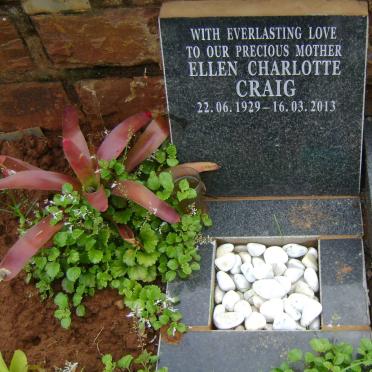 CRAIG Ellen Charlotte 1929-2013