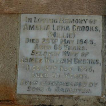 CROOKS James William -1946 &amp; Amelia Lena -1945