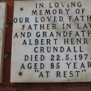 CRUNDALL Albert Henry -1975