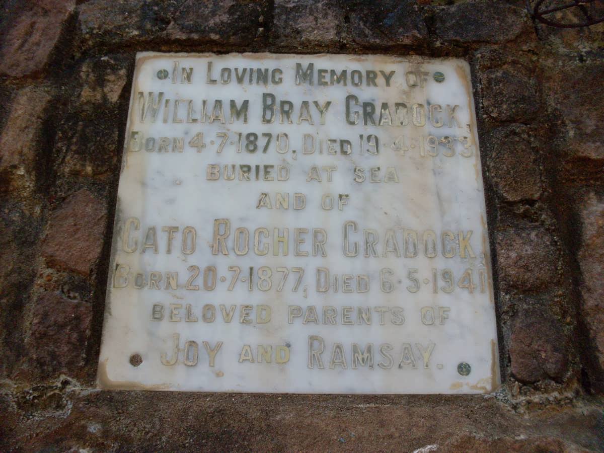 CRADOCK William Bray 1870-1933 &amp; Cato Rocher 1877-1941