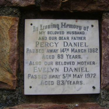 DANIEL Percy -1962 &amp; Evelyn -1972