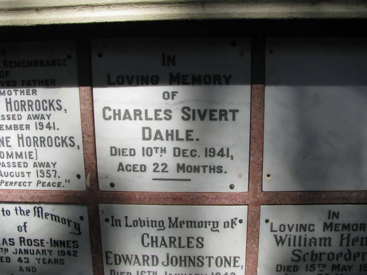 DAHLE Charles Sivert -1941 