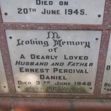 DANIEL Ernest Percival -1946