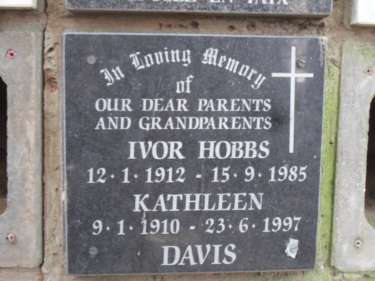DAVIS Ivor Hobbs 1912-1985 &amp; Kathleen 1910-1997