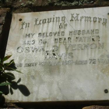 DAVIS Oswald Vernon -1961