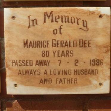 DEE Maurice Gerald -1986