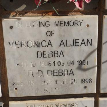 DEBBA Veronica Aljean 1938-1991 :: DEBBA D.D. 1945-1998