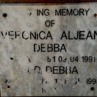 DEBBA D.D. 1945-1998 &amp; Veronica Aljean 1938-1991