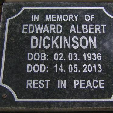 DICKINSON Edward Albert 1936-2013