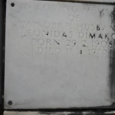 DIMAKOS Leonidas 1908-1972