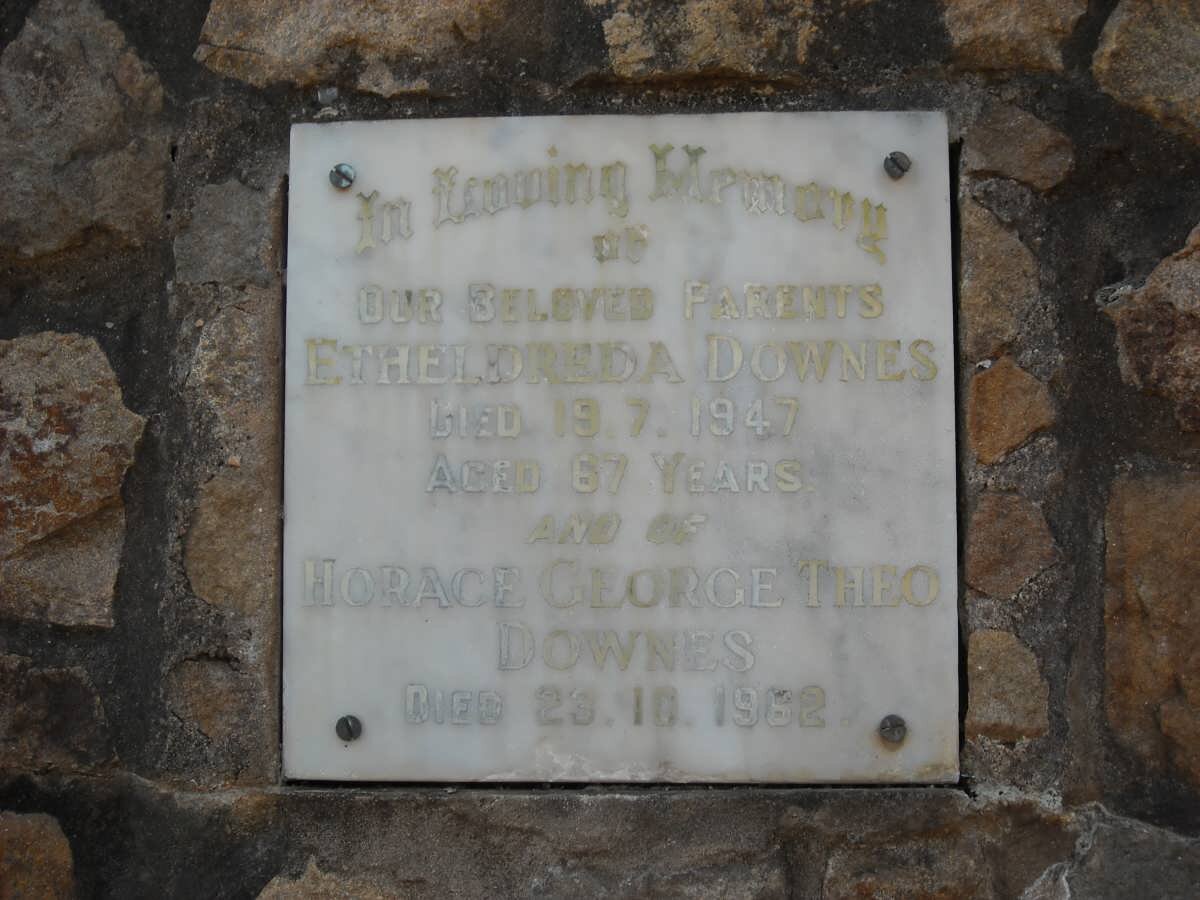 DOWNES  Horace George Theo -1962 &amp; Etheldreda -1947
