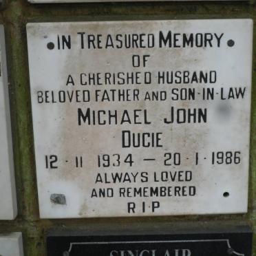 DUCIE Michael John 1934-1986