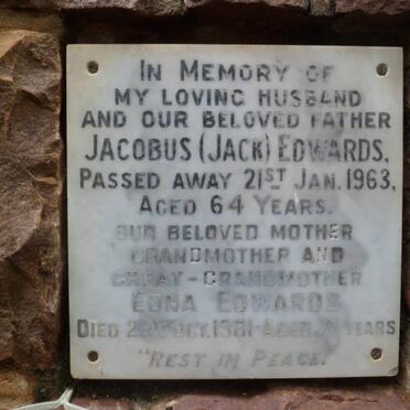 EDWARDS Jacobus -1963 &amp; Edna -1981
