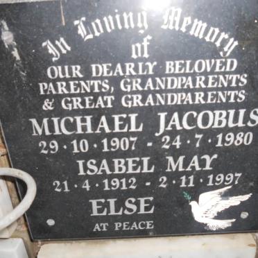 ELSE Michael Jacobus 1907-1980 &amp; Isabel May 1912-1997