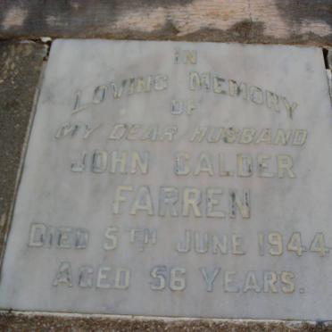 FARREN John Calder -1944