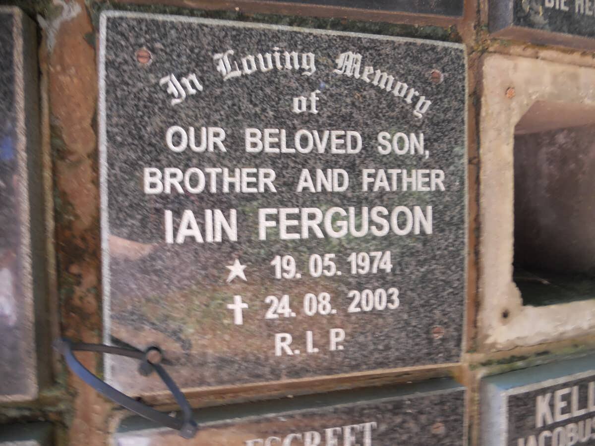 FERGUSON Iain 1974-2003