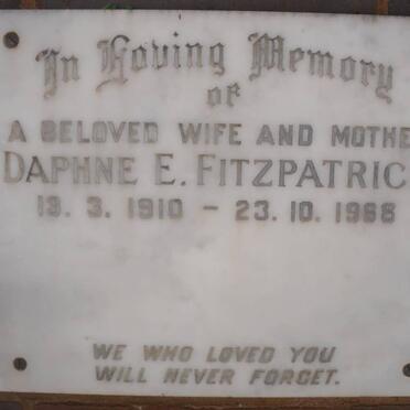FITZPATRICK Daphne E. 1910-1968