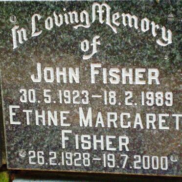 FISHER John 1923-1989 &amp; Ethne Margaret 1928-2000