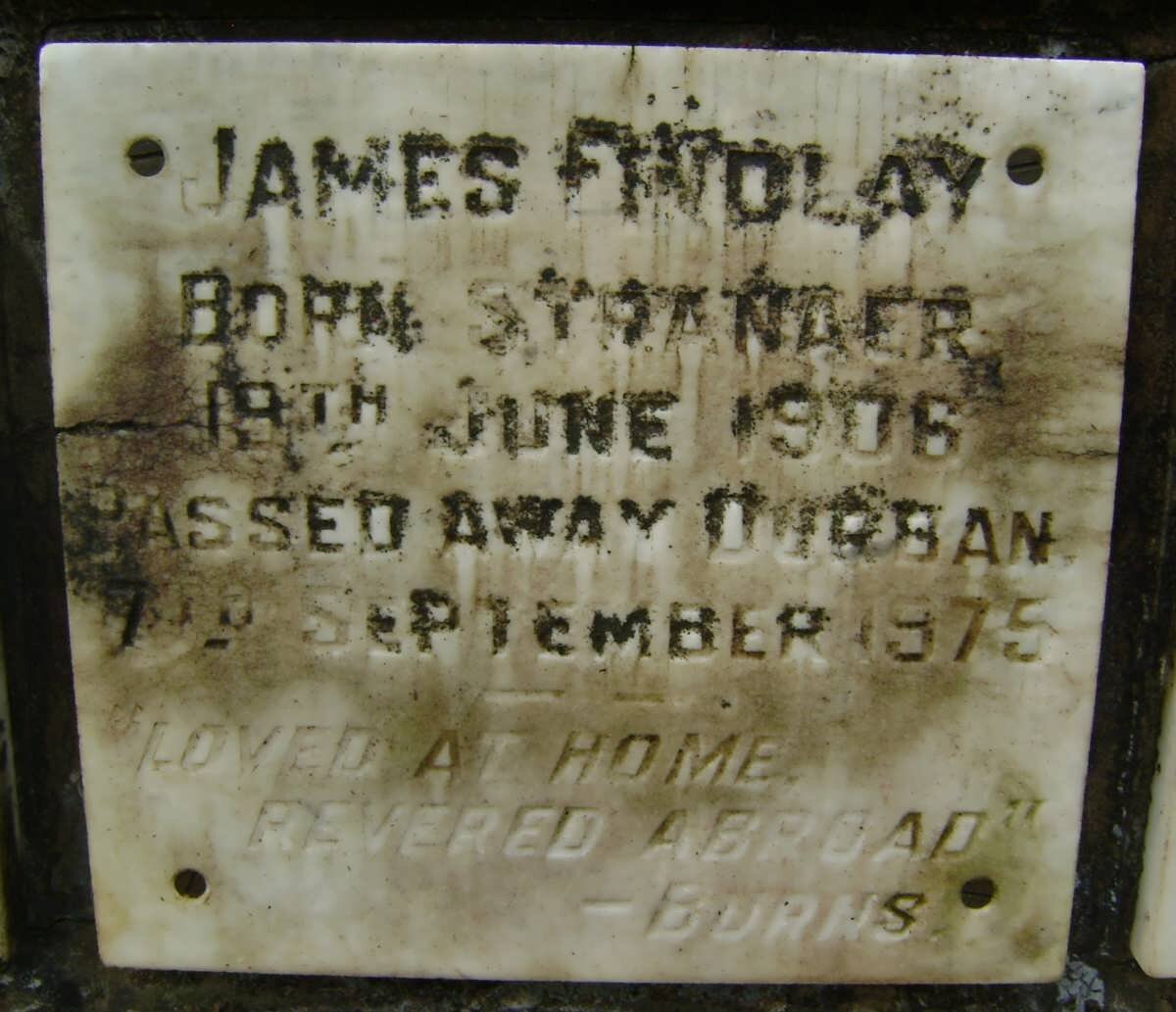FINDLAY James 1906-1975