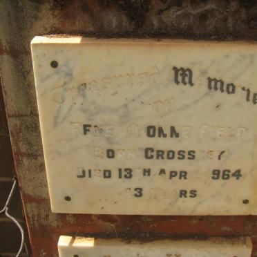 FIELD Rene Yvonne nee CROSSLEY -1964