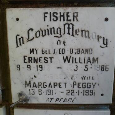 FISHER Ernest William 1917-1986 &amp; Margaret 1917-1991
