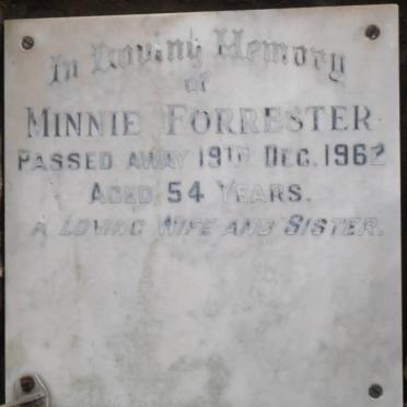 FORRESTER Minnie -1962