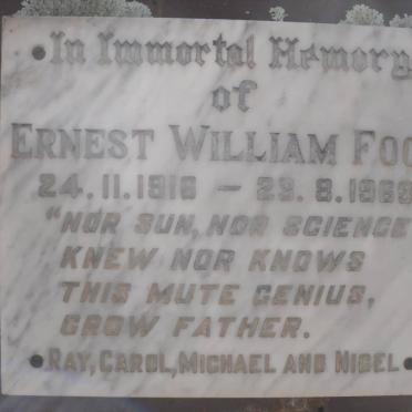 FOGG Ernest William 1916-1969