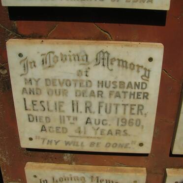 FUTTER Leslie H.R. -1960