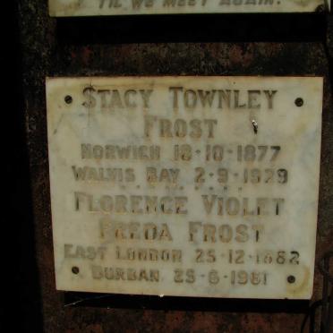 FROST Stacy Townley 1877-1929 :: FROST Florence Violet Freda 1882-1961