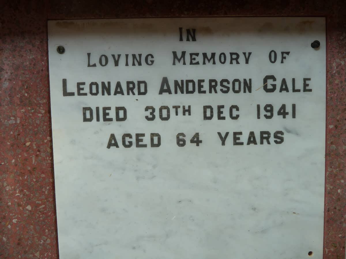 GALE Leonard Anderson -1941