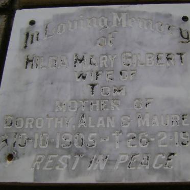 GILBERT Hilda Mary 1905-1984