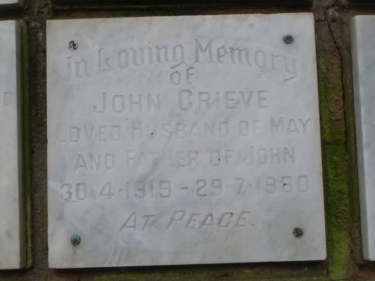 GRIEVE John 1919-1980