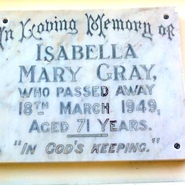 GRAY Isabella  Mary -1949