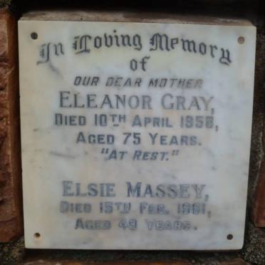 GRAY Eleanor -1958 :: MASSEY Elsie -1961