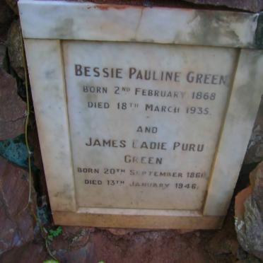GREEN James Eadie Puru 1866-1946 &amp; Bessie Pauline 1868-1935