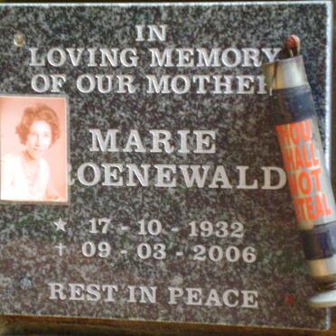GROENEWALD Marie 1932-2006