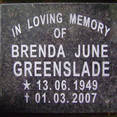 GREENSLADE Brenda June 1949-2007