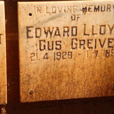 GREIVE Edward Lloyd Gus 1929-1991