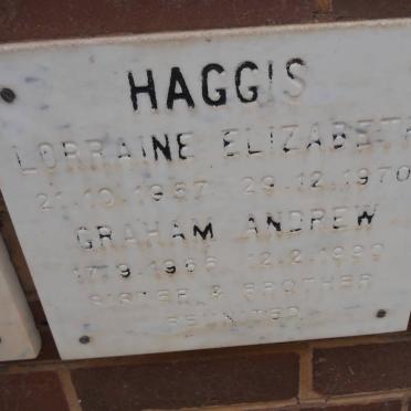 HAGGIS Graham Andrew 1966-1990 :: HAGGIS Lorraine Elizabeth 1957-1970