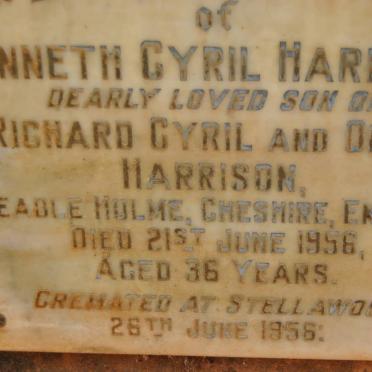 HARRISON Kenneth Cyril -1956