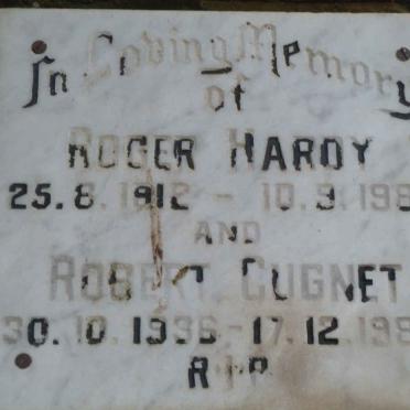 HARDY Roger 1912-1983 :: CUGNET Robert 1936-1987