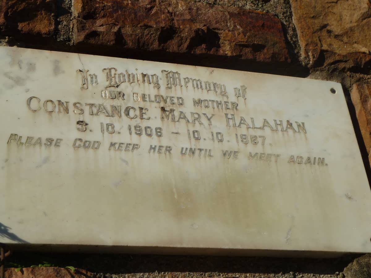 HALAHAN Constance Mary 1906-1967