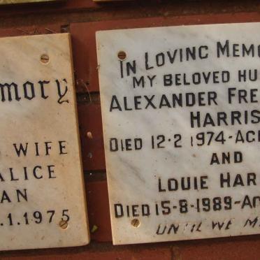 HARRIS Alexander Frederick -1974 &amp; Louie -1989