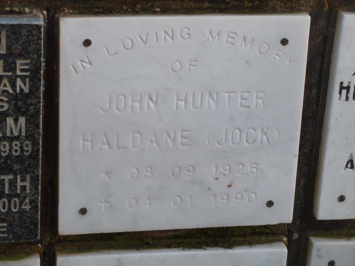 HALDANE John Hunter 1926-1990